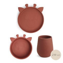 Nuuroo Silikon-Essset im 3er-Pack – Mahagoni